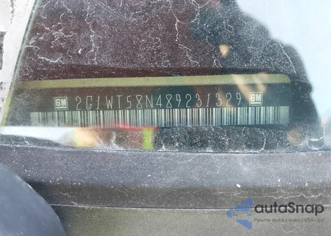 2008 Chevrolet Impala Lt from USA, damaged, VIN 2G1WT58N489231329